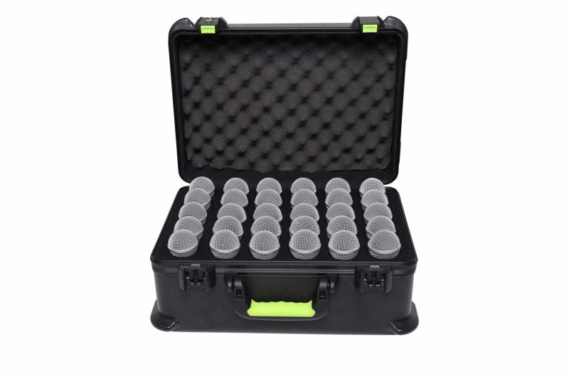 Gator SH-MICCASE30 Molded Case With Drops For 30 Mics & TSA Latch 