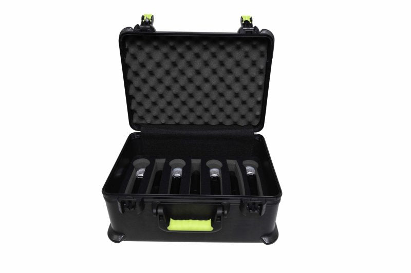 Gator SH-MICCASEW07 Molded Case For 7 Wireless Mics With TSA Latch 