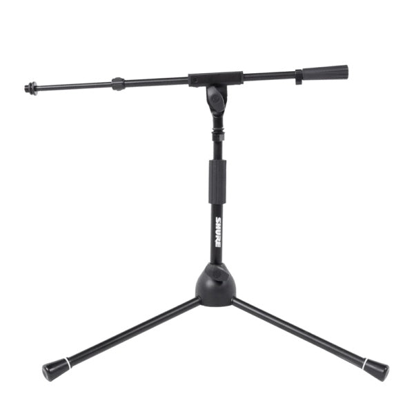 Gator Sh Tripodstandlp Low-Profile Tripod Mic Stand With Telescoping Boom 
