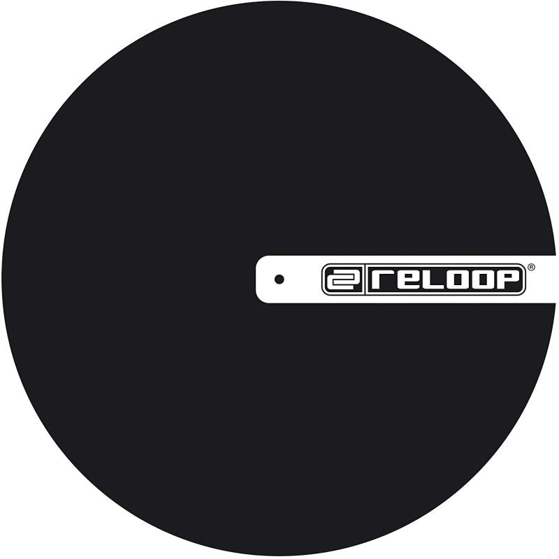 Reloop Slipmat for DJ Turntablism, Black with Logo