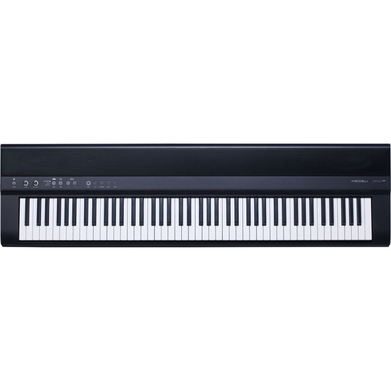 Medeli SP201P-BK 88-Key Weighted Portable Digital Piano with USB Midi and Audio, Black 