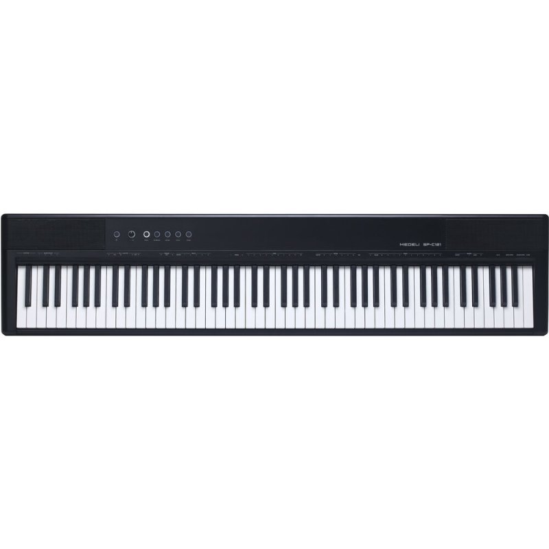 Medeli SPC121M-BK 88-Key Weighted Digital Piano with USB Midi and Audio, Black 