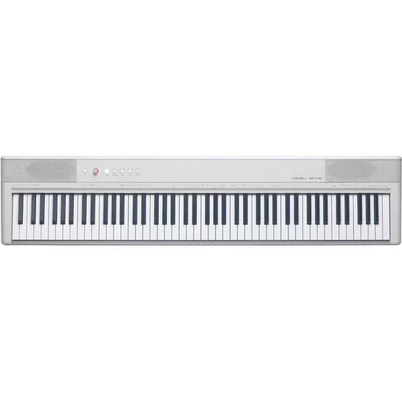 Medeli SPC121M-WH 88-Key Weighted Digital Piano with USB Midi and Audio, White 