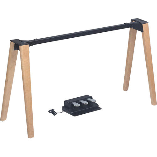 Medeli ST460 Natural Maple Keyboard Stand for SP-C120, SP-A500, SP-C121 with 3 Pedals 