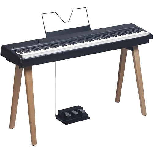 Medeli ST460 Natural Maple Keyboard Stand for SP-C120, SP-A500, SP-C121 with 3 Pedals 