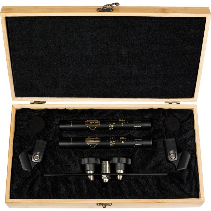 Sontronics STC1-SET-BL Matched Stereo Pair of Small-Diaphragm Condenser Microphones, Black