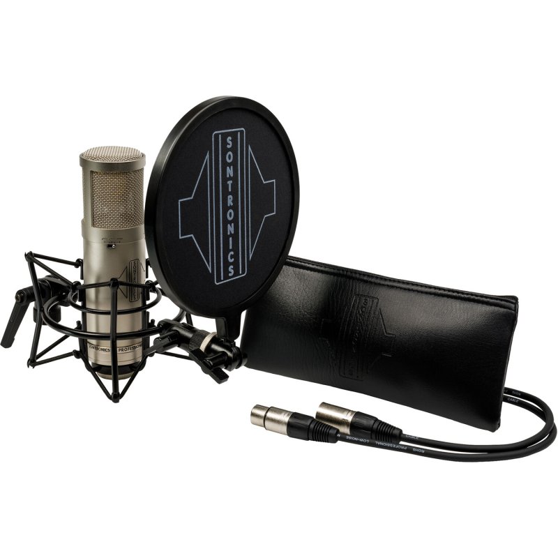 Sontronics STC3XSL Multi-Pattern Condenser Microphone with Accessories, Silver
