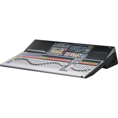 PreSonus StudioLive Series 3 S 76-channel digital mixing console with faders, knobs, and control interface for studio and live sound.