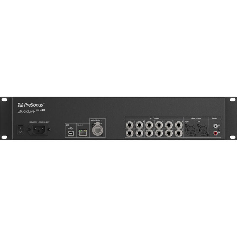 PreSonus StudioLive Series III SE 24R digital rack mixer with 24 inputs and 40 channels, featuring a professional control surface.