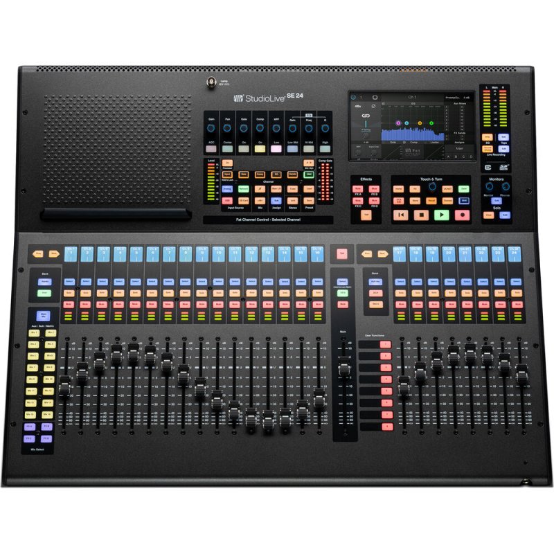 PreSonus StudioLive Series III SE 24 digital console mixer with faders, knobs, and control interface for audio recording and mixing