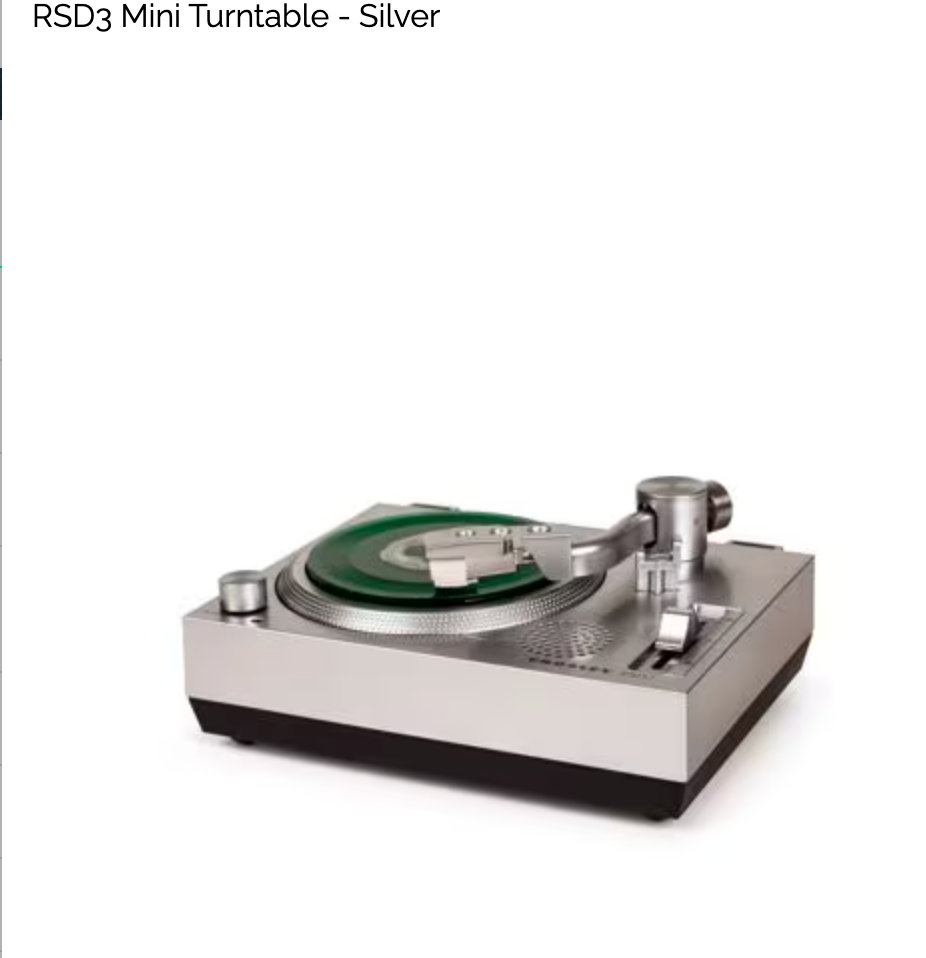 RSD3 Mini Turntable - Silver