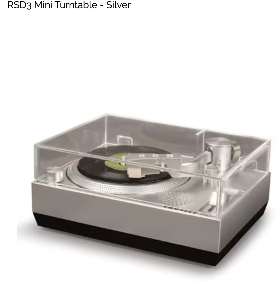 RSD3 Mini Turntable - Silver