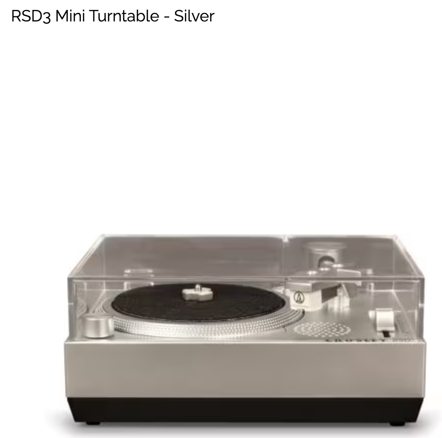 RSD3 Mini Turntable - Silver