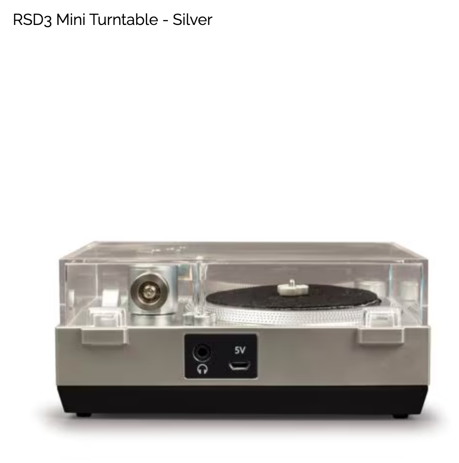 RSD3 Mini Turntable - Silver