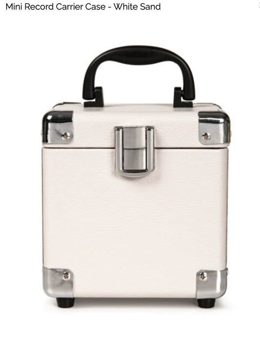 Mini Record Carrier Case - White Sand