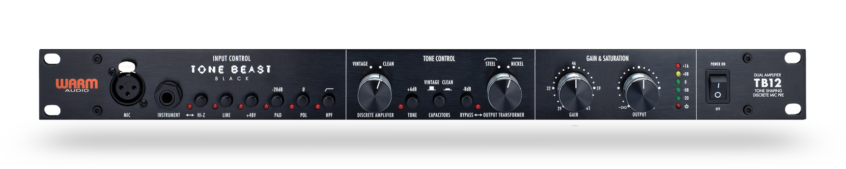 Warm Audio Tone Beast Black Tone Shaping Microphone Preamp 