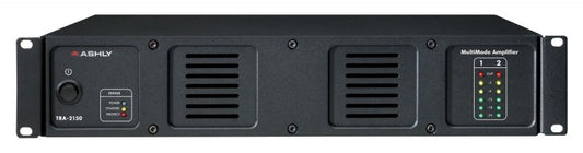Ashly TRA2150 Rackmount Stereo Power Amplifier with 70V/100V Transformer - 80 Watts per Channel at 8 Ohms