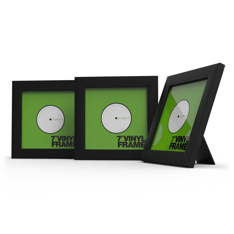 Glorious Vinyl Frame Set 7" Black, Set of 3 