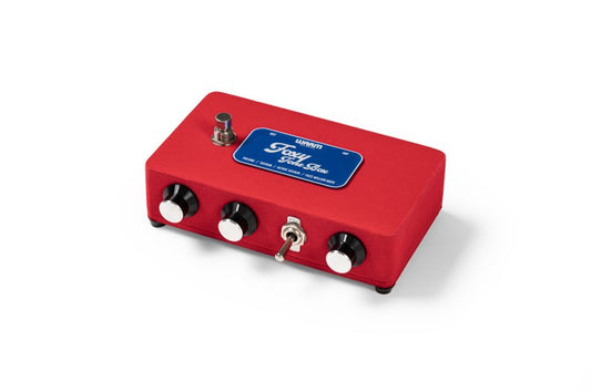 Warm Audio Limited Edition Foxy Tone Box Pedal For Fuzz Distortion + 9V Adapter, Red