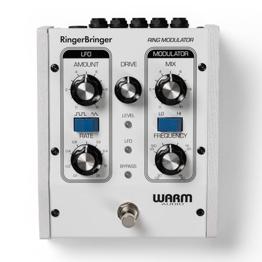 Warm Audio Analog Ring Modulation Pedal With LFO, MOD, Frequency & RATE Controls, Limited Edition White