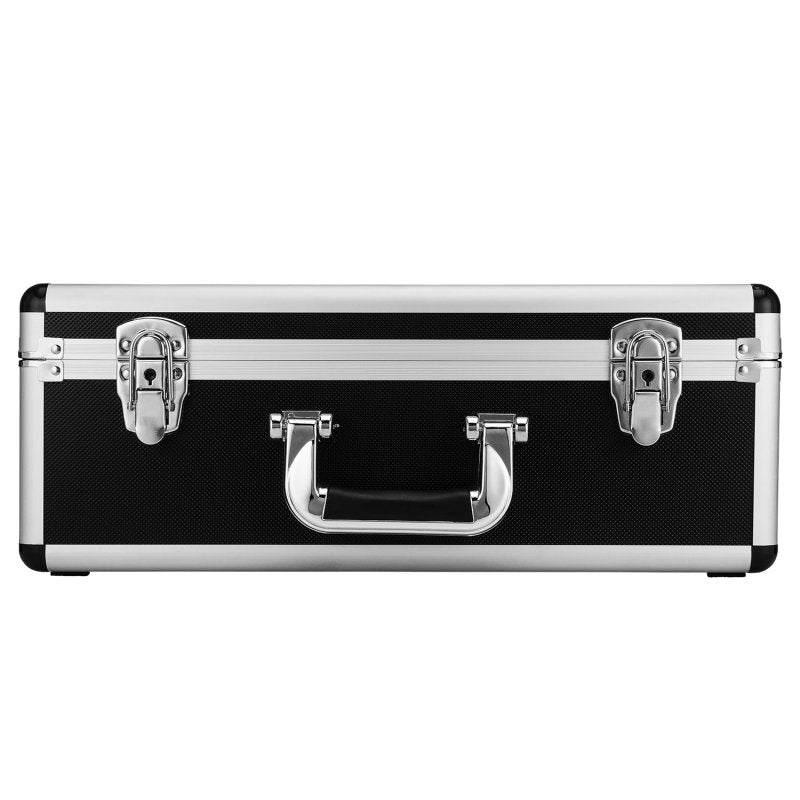 Warm Audio aluminum flight case with padded interior designed for WA-47 microphone, providing protection and storage.