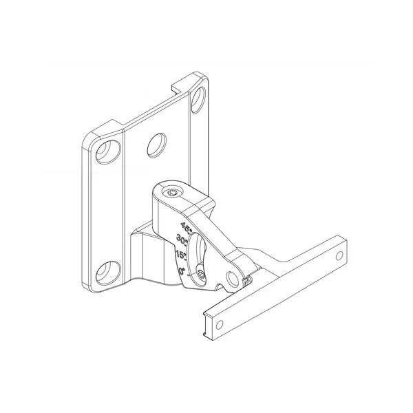 FBT WM-45-B Directional Wall-Mount Bracket for CANTO 5C/5CT/5CA and KEIRON 4C/5C, Black
