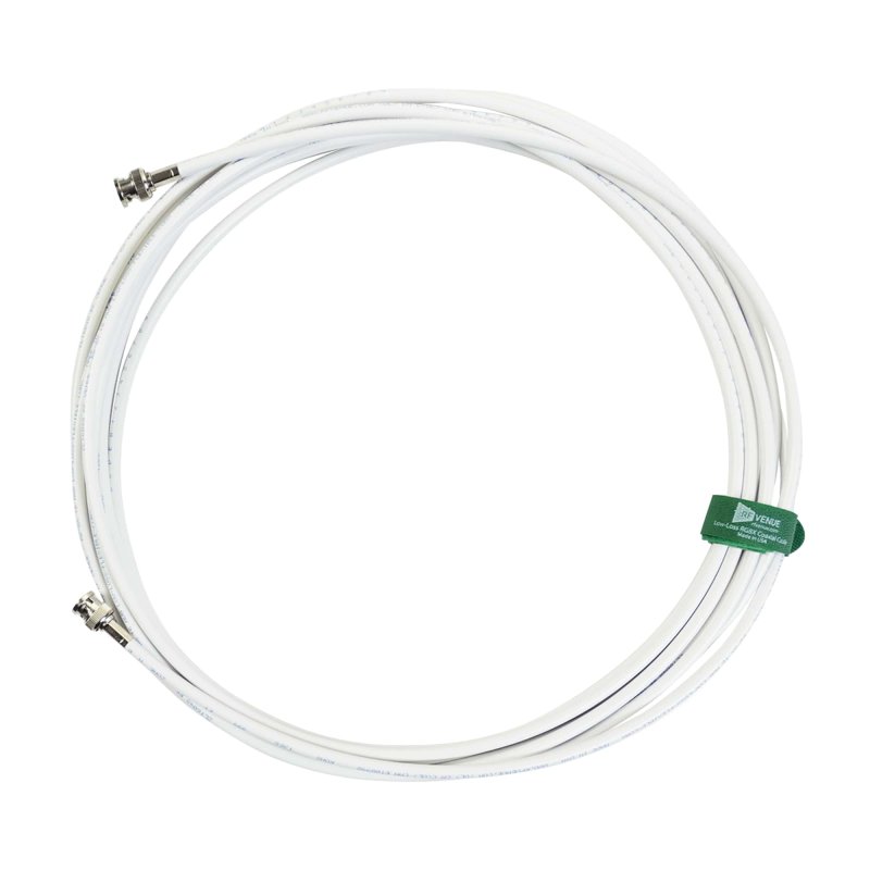 RF Venue WRG8X25 25' RG8X Coaxial Cable, White Jacket