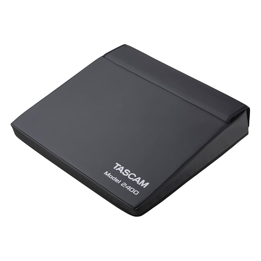 Tascam Dust Cover for Model 2400 mixer, protective plastic cover with Tascam branding, designed to keep the mixer clean.