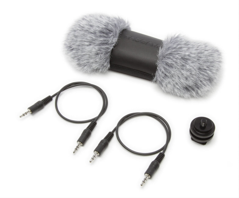 Tascam accessory package for DR-701D and DR-70D portable recorders, includes cables, mounts, and additional recorder accessories.