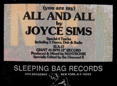 (You Are My) All And All Joyce Sims