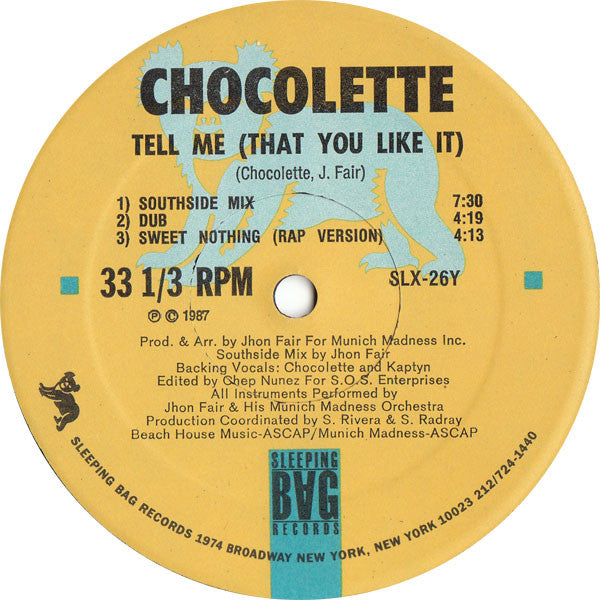 Tell Me (That You Like It) Chocolette