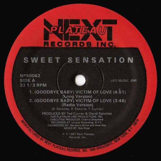 Rectangle Triangle Goodbye Baby Victim Of Love album cover featuring abstract artwork and bold typography.