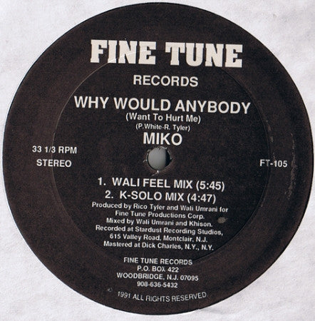 Why Would Anybody (Want To Hurt Me)
