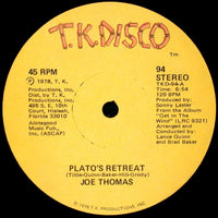 Rectangle Triangle Plato's Retreat / A Place In Space album cover featuring abstract geometric shapes and vibrant colors.
