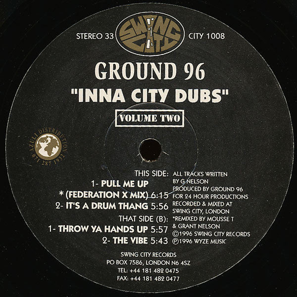 Inna City Dubs - Volume Two Ground 96