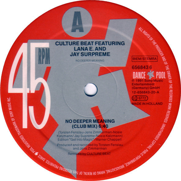 No Deeper Meaning Culture Beat,Lana E.,Jay Supreme