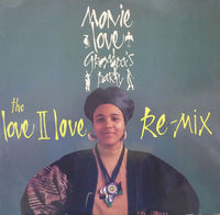 Rectangle Triangle Grandpa's Party The Love II Love Re-Mix album cover with colorful abstract design and bold typography.