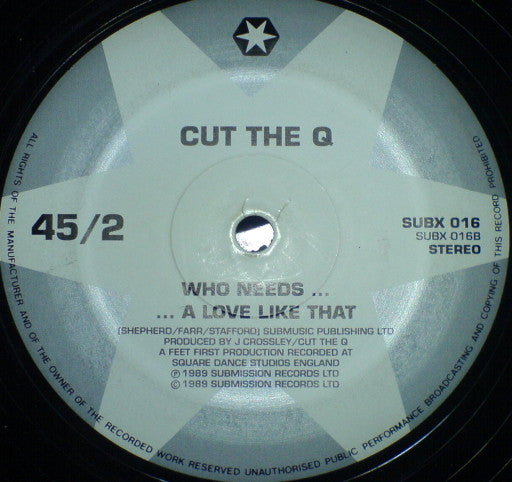 Who Needs A Love Like That Cut The Q