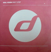 Rectangle Triangle's "Don't Stop" T-shirt featuring bold graphic design, black fabric, and comfortable fit.