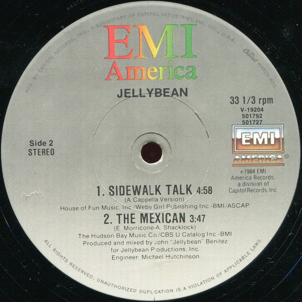 Sidewalk Talk John "Jellybean" Benitez