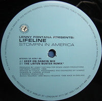 Rectangle Triangle Stompin In America original and Kyodai remixes album cover art featuring bold graphic design and vibrant colors.