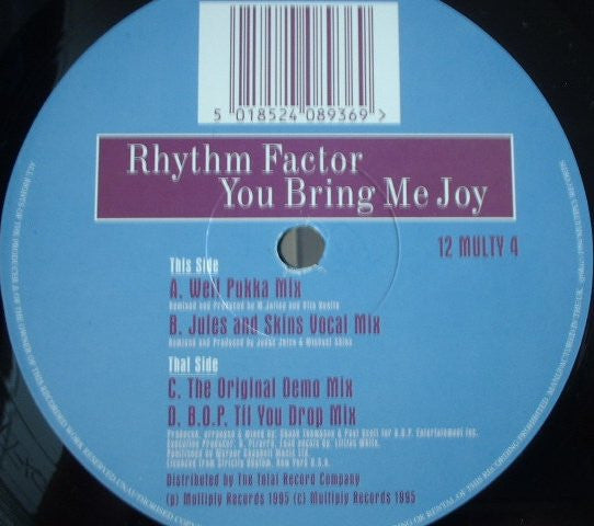 You Bring Me Joy Rhythm Factor