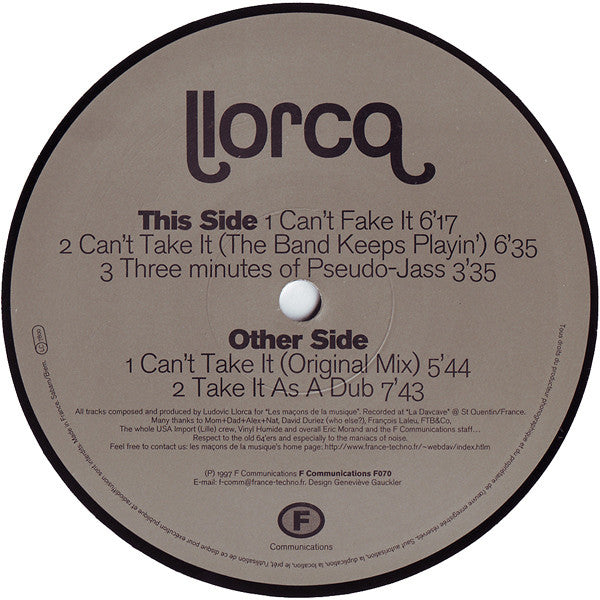 Can't Take It Llorca