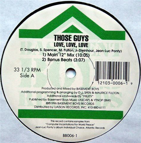 Love, Love, Love Those Guys