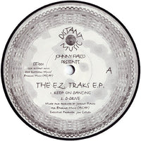 Rectangle Triangle E.Z. Traks E.P. vinyl record album cover with abstract geometric design.
