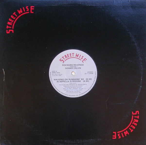 Walking On Sunshine '82 Rockers Revenge,Donnie Calvin