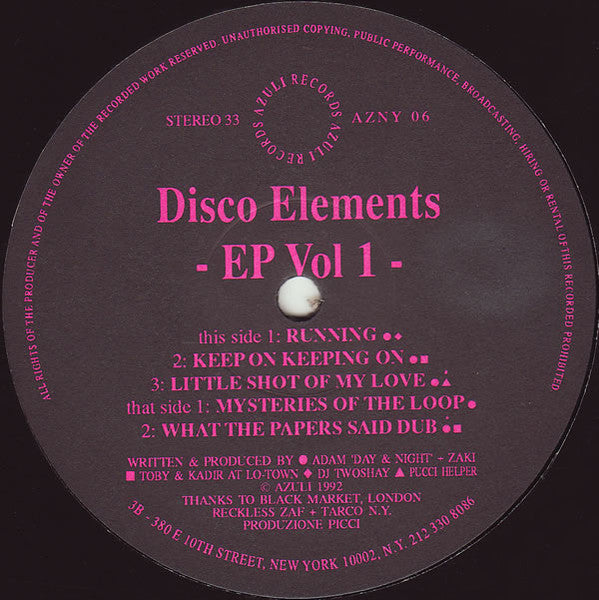 EP Vol 1 Disco Elements