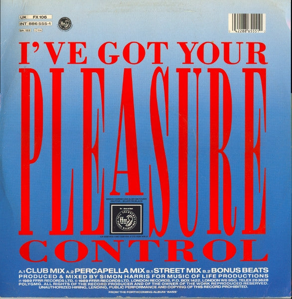 I've Got Your Pleasure Control | Rectangle Triangle  