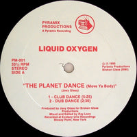 Rectangle Triangle's The Planet Dance (Move Ya Body) album cover featuring vibrant abstract artwork and bold text.