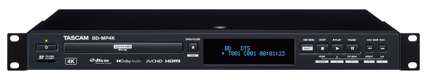 Tascam Professional-Grade 4K UHD Blu-ray Player